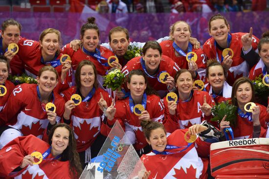 2014 Winter Olympics. Ice hockey. Women. Finals