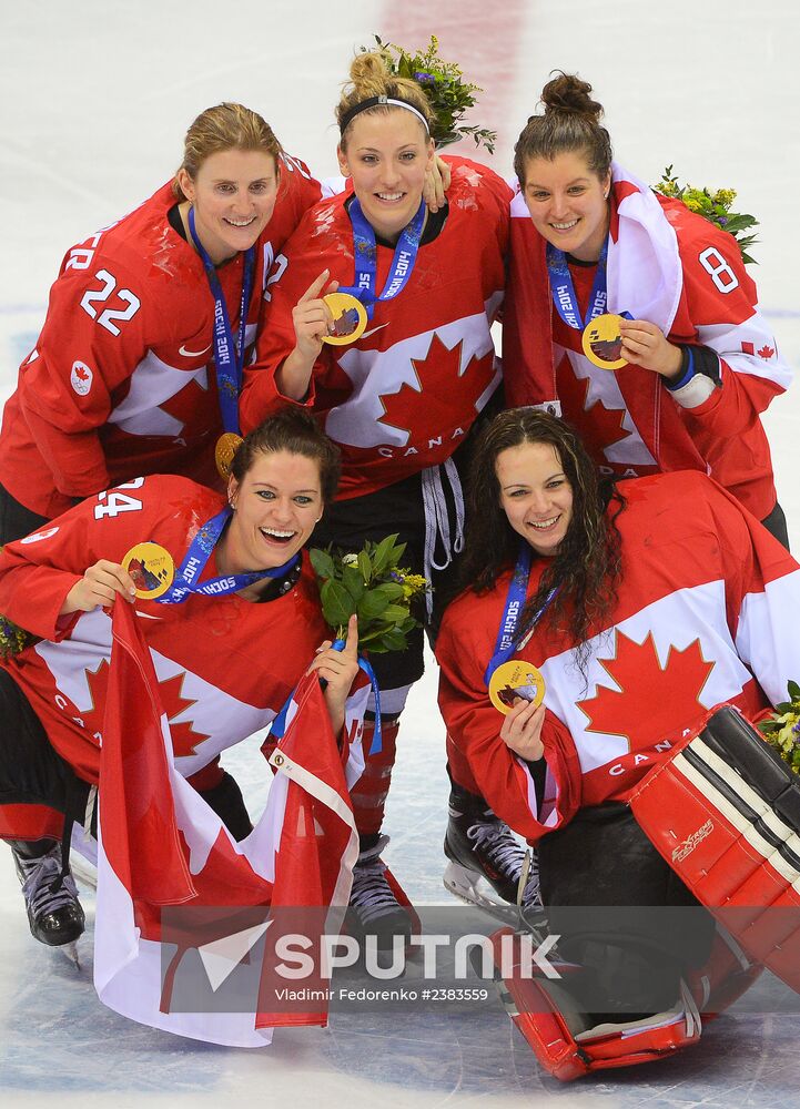 2014 Winter Olympics. Ice hockey. Women. Finals