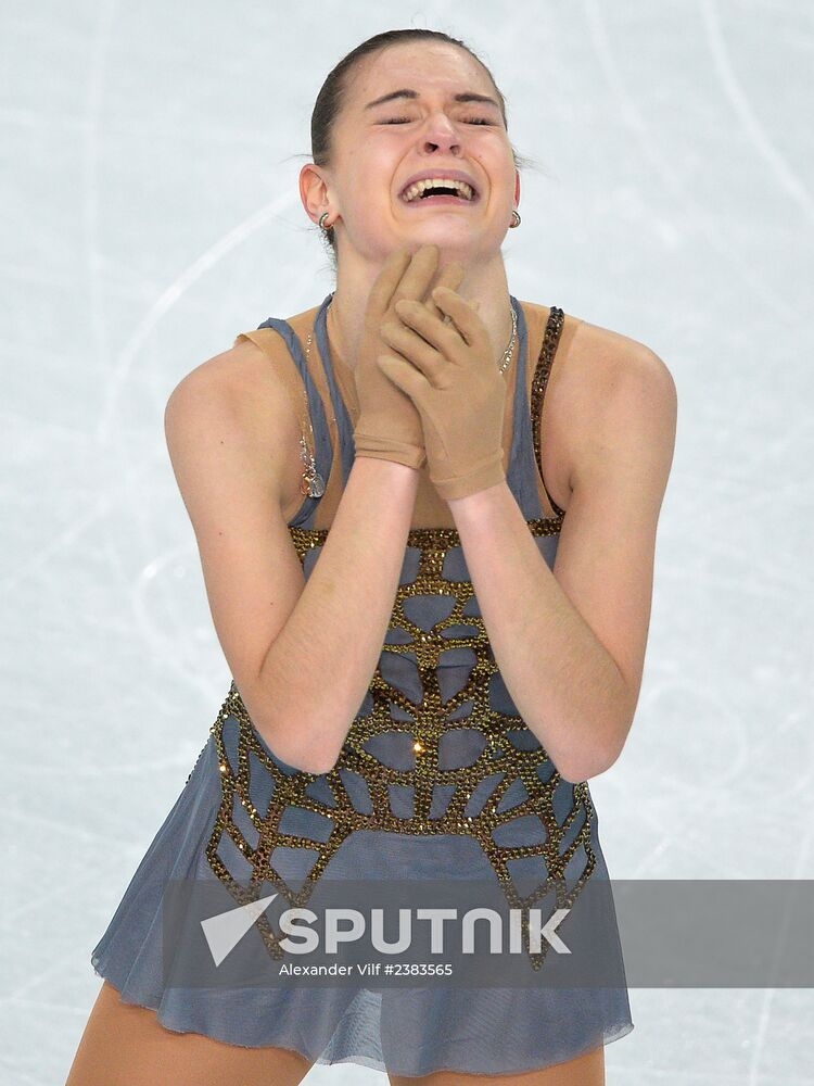 2014 Winter Olympics. Figure skating. Women. Free skating