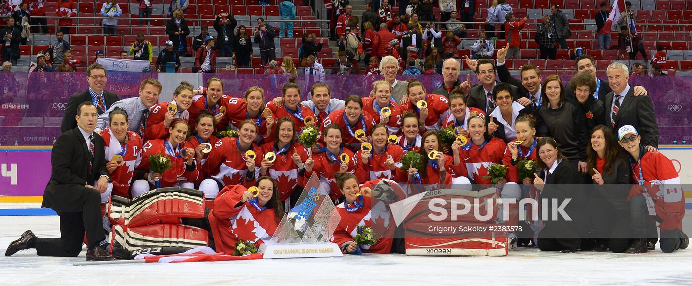2014 Winter Olympics. Ice hockey. Women. Finals