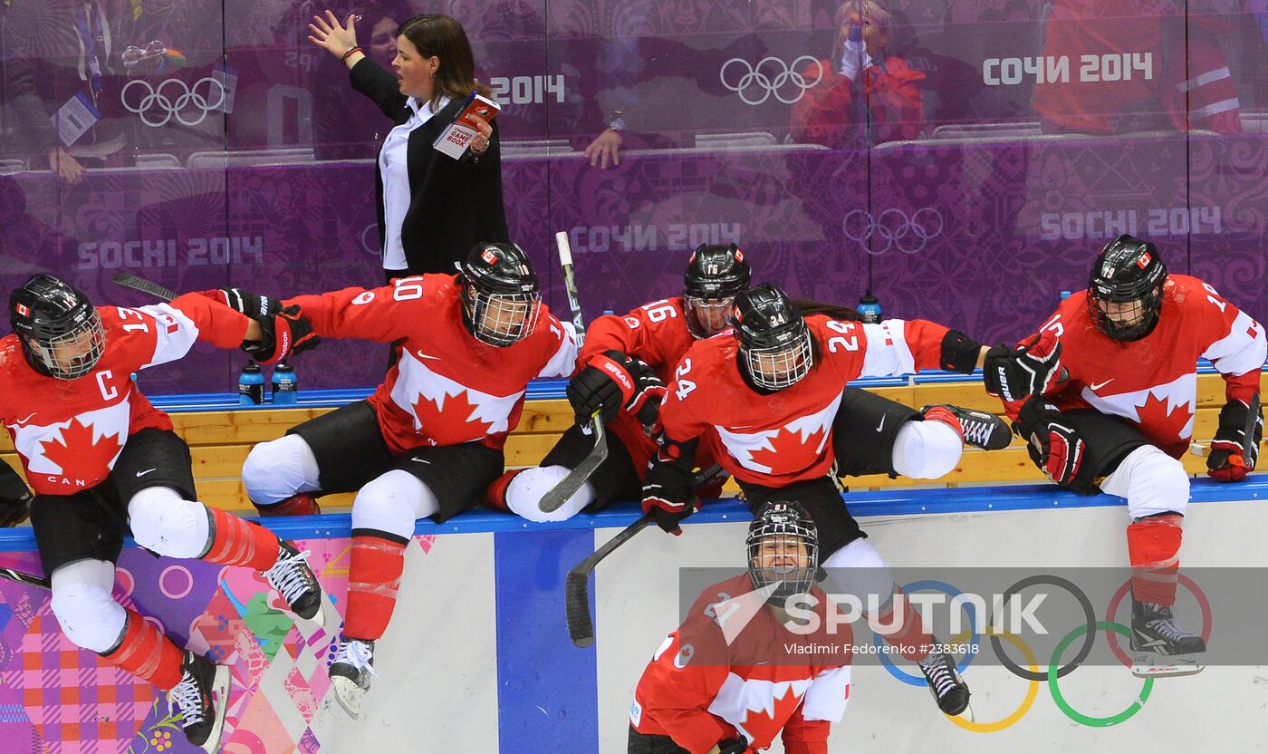 2014 Winter Olympics. Ice hockey. Women. Finals