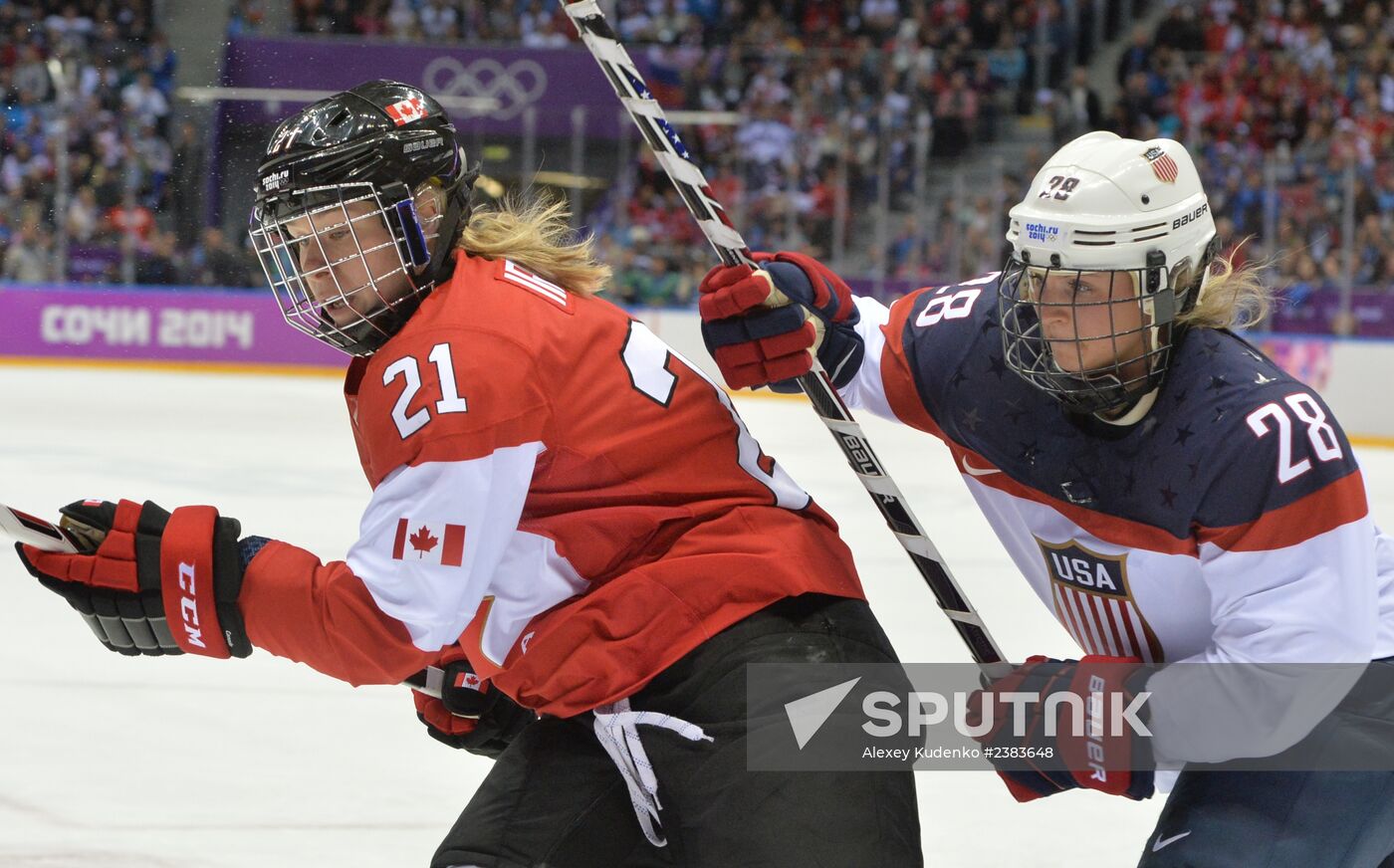 2014 Winter Olympics. Ice Hockey. Women. Finals