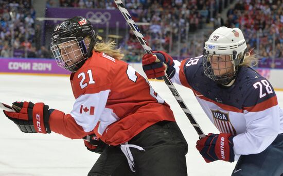 2014 Winter Olympics. Ice Hockey. Women. Finals
