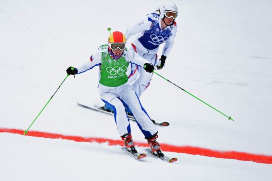 2014 Winter Olympics. Freestyle skiing. Women. Ski cross