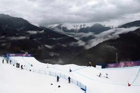 2014 Winter Olympics. Freestyle skiing. Women. Ski cross