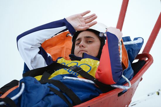 2014 Winter Olympics. Freestyle skiing. Women. Ski cross