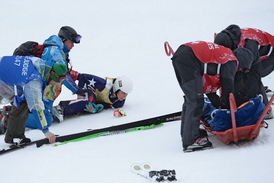 2014 Winter Olympics. Freestyle skiing. Women. Ski cross