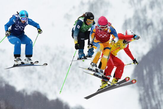 2014 Winter Olympics. Freestyle skiing. Women. Ski cross