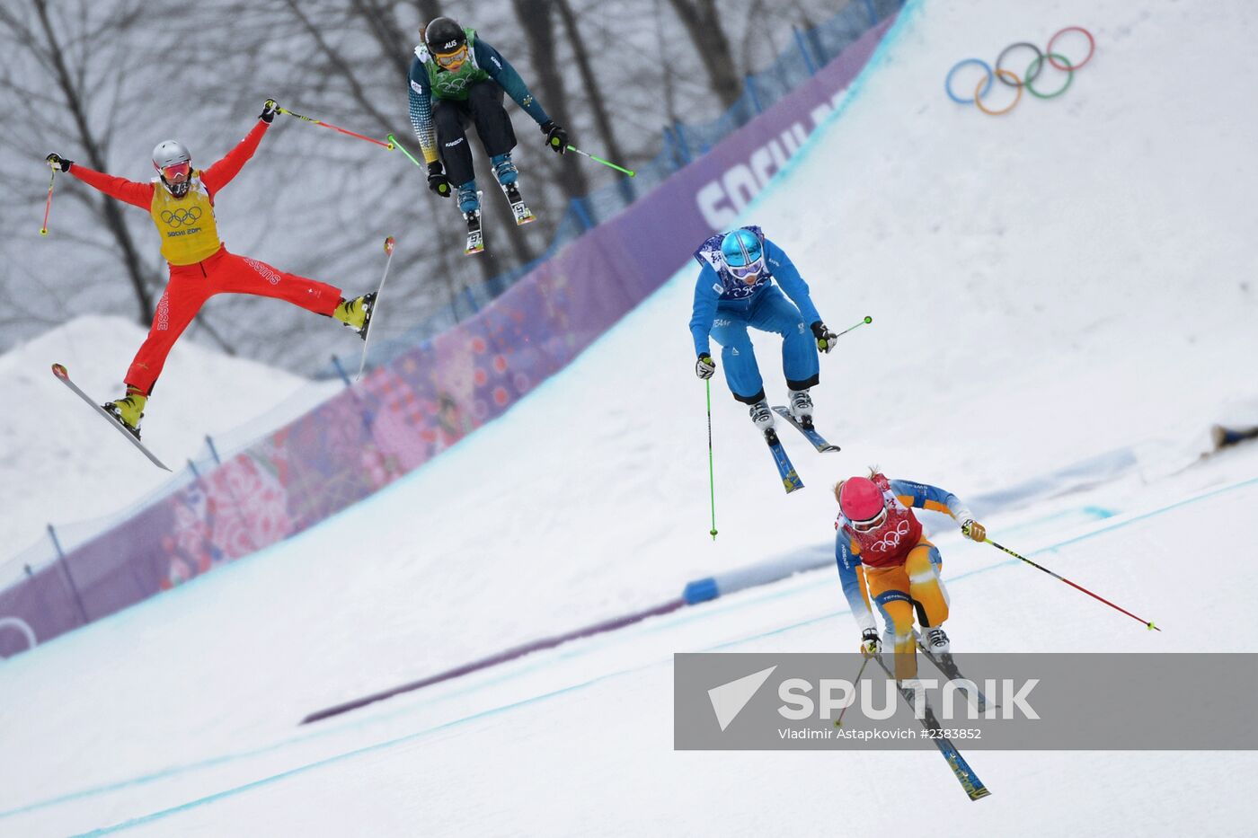 2014 Winter Olympics. Freestyle skiing. Women. Ski cross