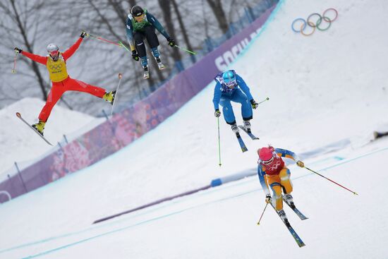 2014 Winter Olympics. Freestyle skiing. Women. Ski cross
