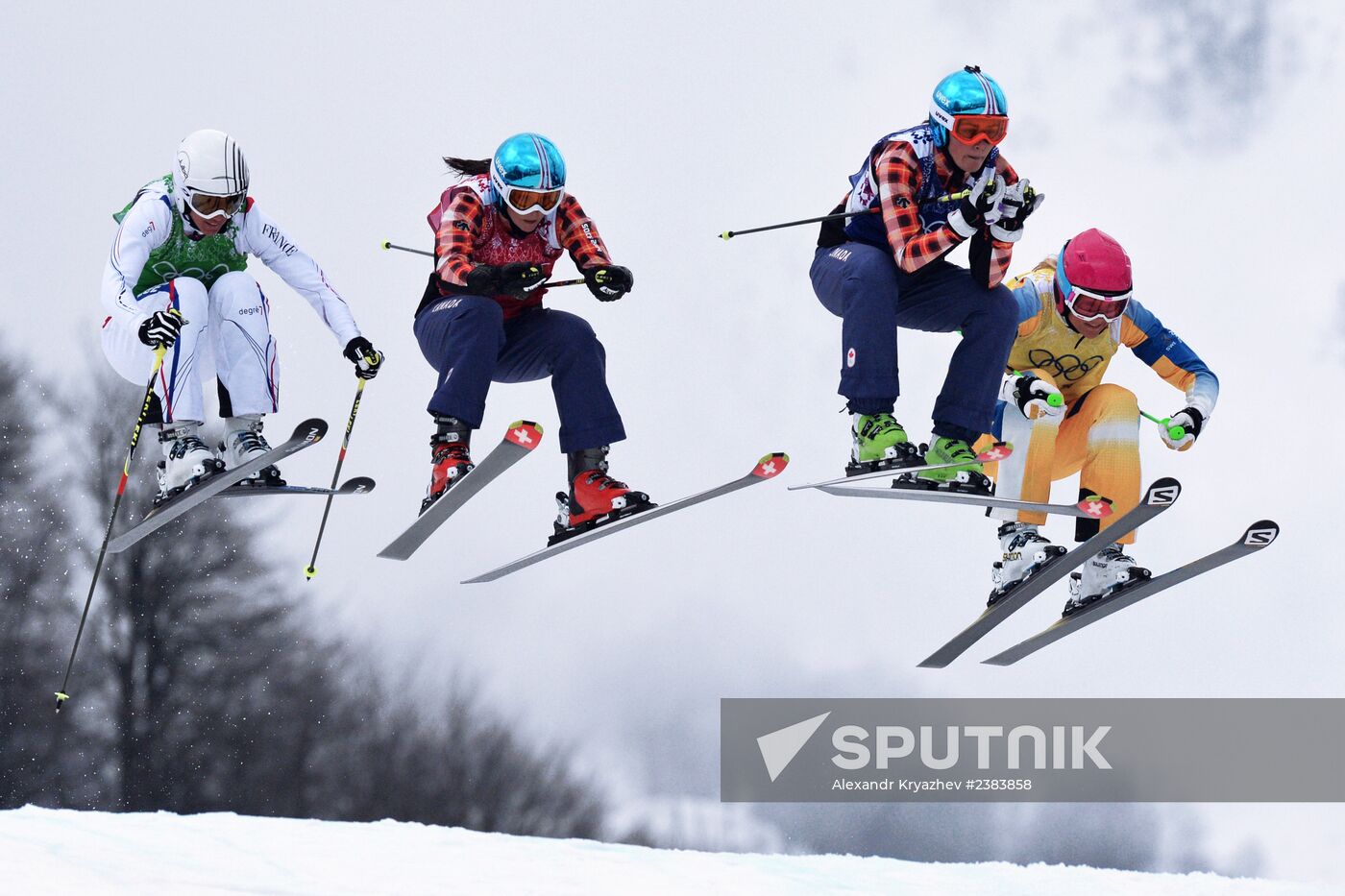 2014 Winter Olympics. Freestyle skiing. Women. Ski cross