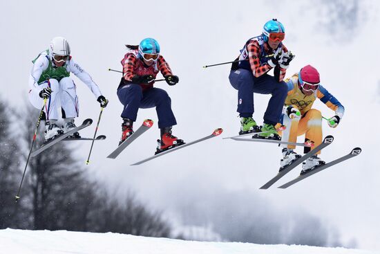 2014 Winter Olympics. Freestyle skiing. Women. Ski cross