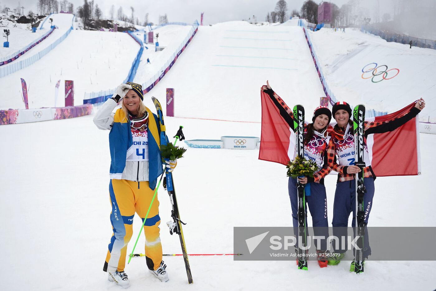 2014 Winter Olympics. Freestyle skiing. Women. Ski cross