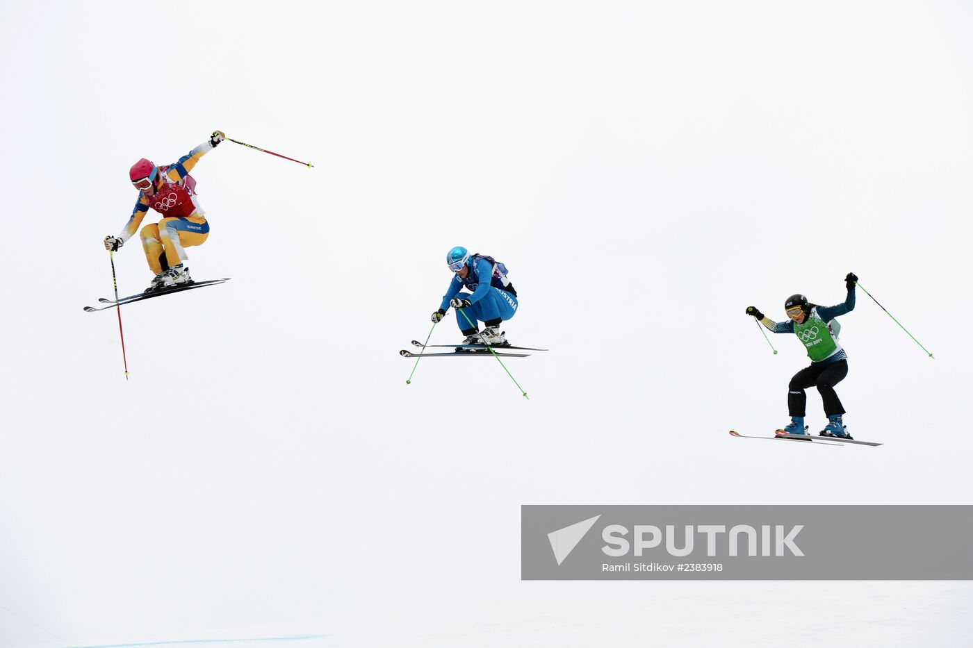 2014 Winter Olympics. Freestyle skiing. Women. Ski cross