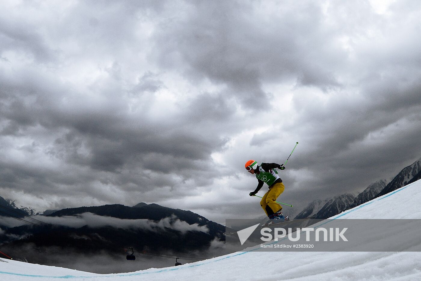 2014 Winter Olympics. Freestyle skiing. Women. Ski cross