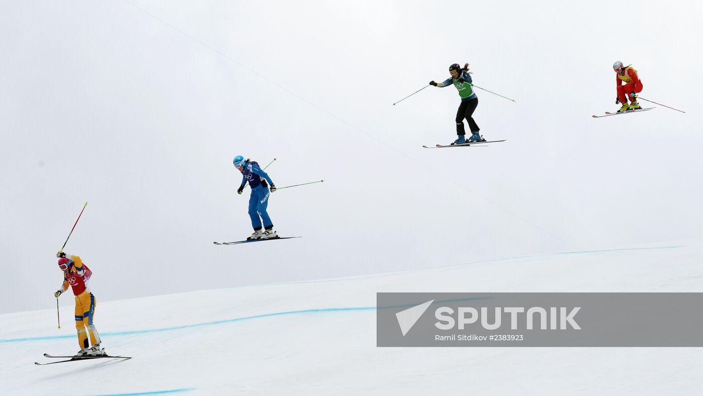 2014 Winter Olympics. Freestyle skiing. Women. Ski cross
