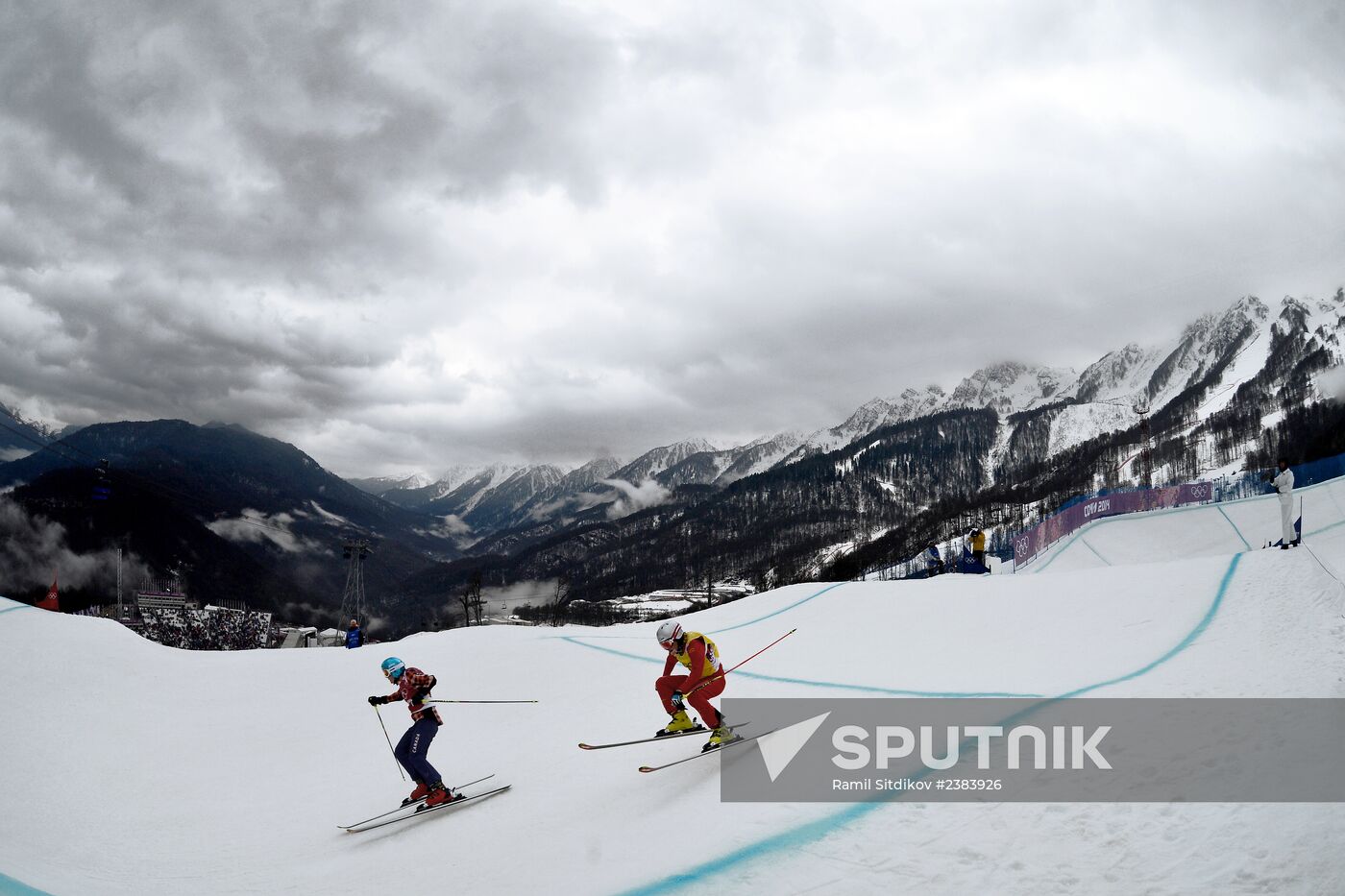 2014 Winter Olympics. Freestyle skiing. Women. Ski cross