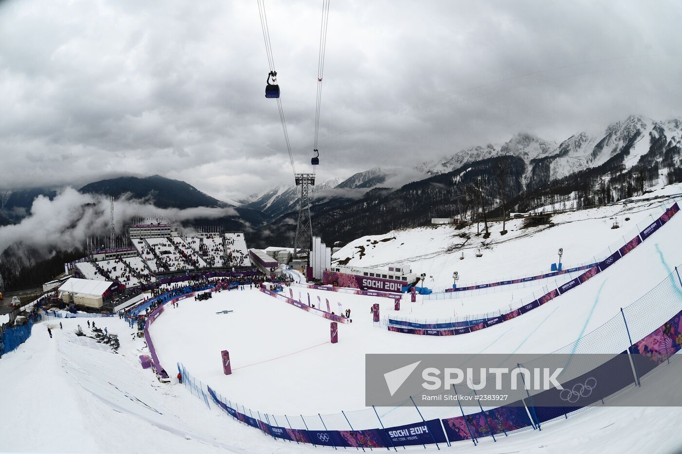 2014 Winter Olympics. Freestyle skiing. Women. Ski cross