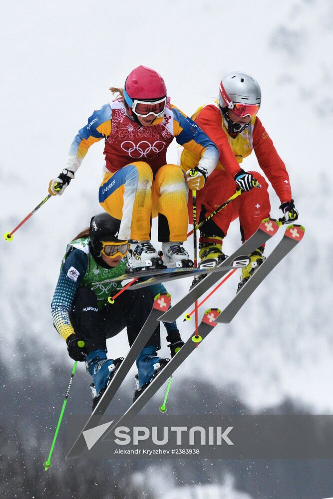 2014 Winter Olympics. Freestyle skiing. Women. Ski cross