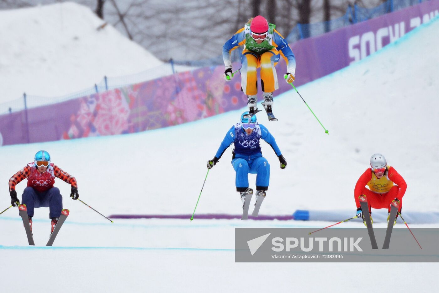2014 Winter Olympics. Freestyle skiing. Women. Ski cross