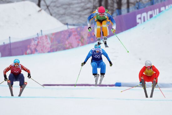 2014 Winter Olympics. Freestyle skiing. Women. Ski cross