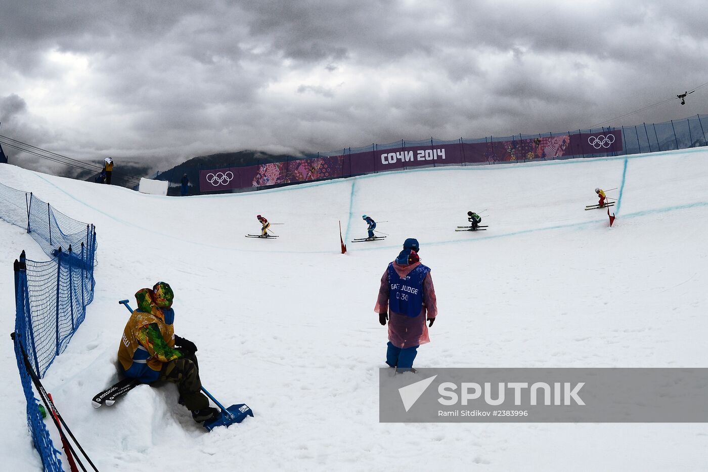 2014 Winter Olympics. Freestyle skiing. Women. Ski cross