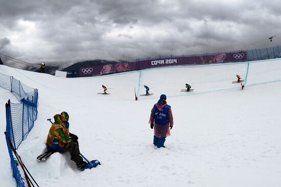 2014 Winter Olympics. Freestyle skiing. Women. Ski cross