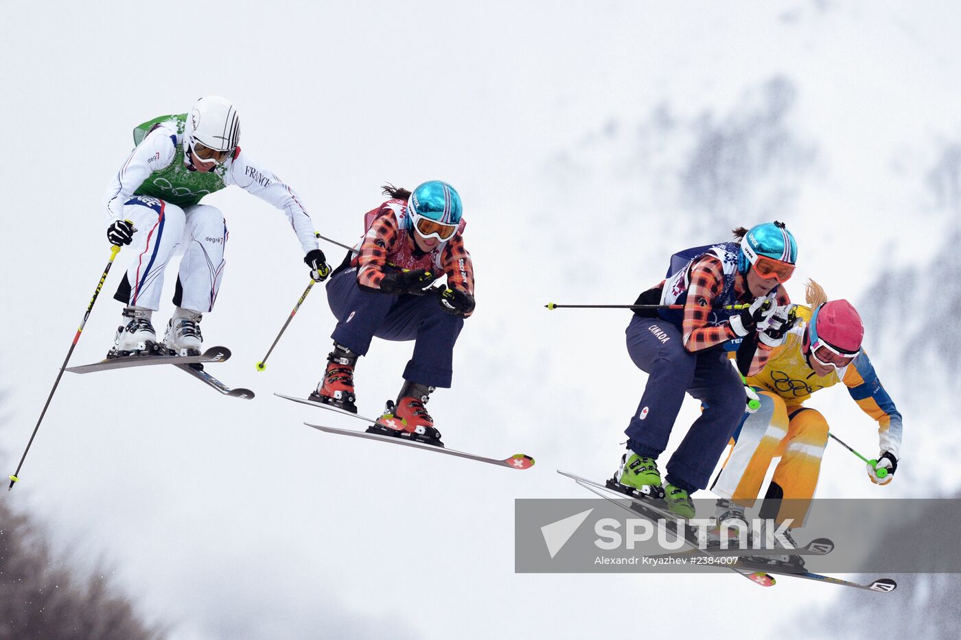 2014 Winter Olympics. Freestyle skiing. Women. Ski cross