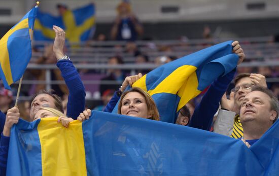 2014 Winter Olympics. Ice hockey. Men. Sweden vs. Finland