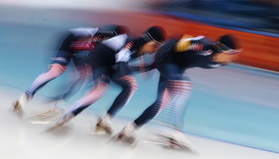 2014 Winter Olympics. Speed skating. Men. Team pursuit. Preliminary rounds