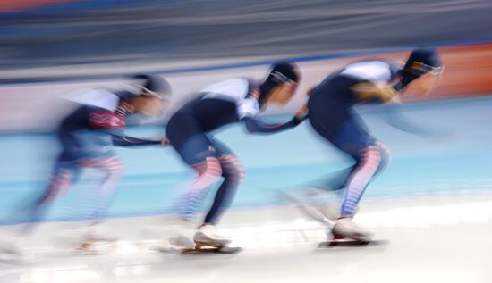 2014 Winter Olympics. Speed skating. Men. Team pursuit. Preliminary rounds