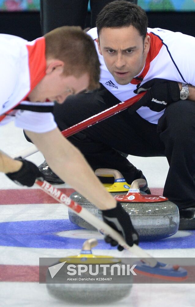 2014 Olympics. Curling. Men. Final match