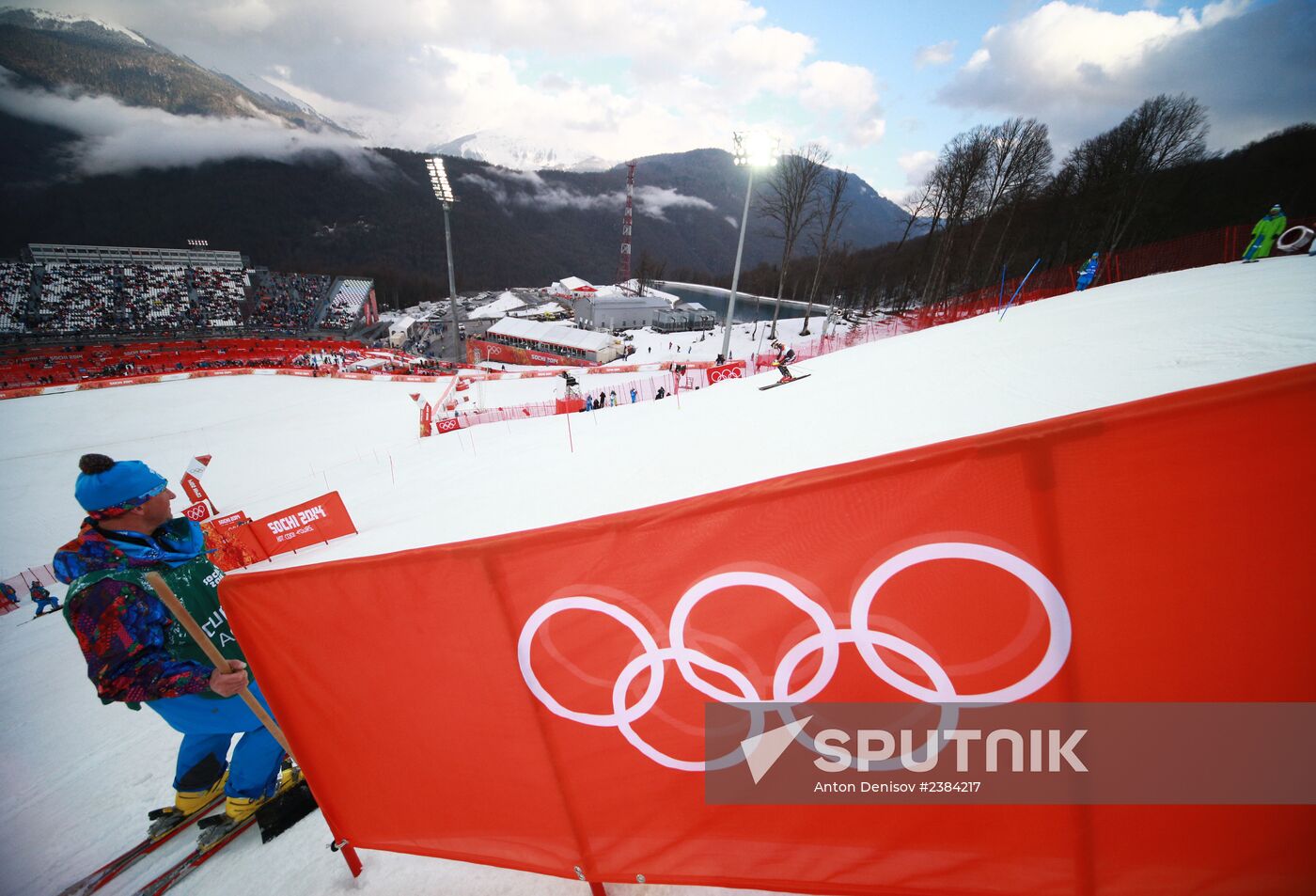 2014 Winter Olympics. Alpine skiing. Women. Slalom