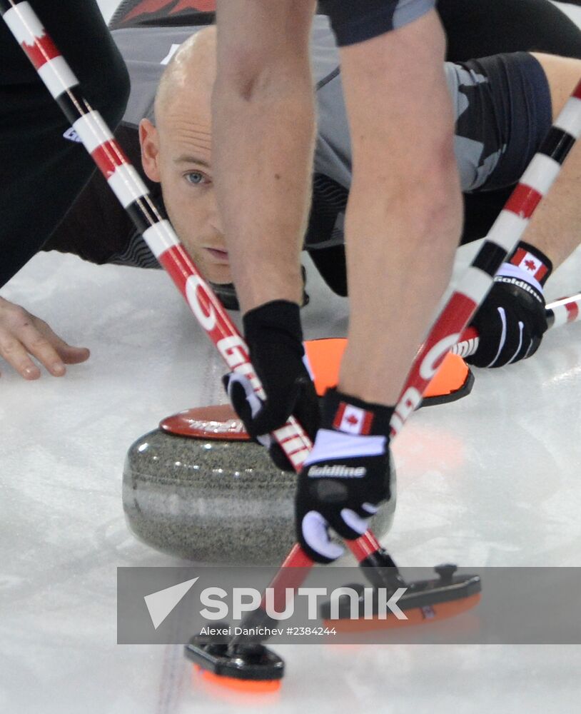 2014 Winter Olympics. Curling. Men. Finals