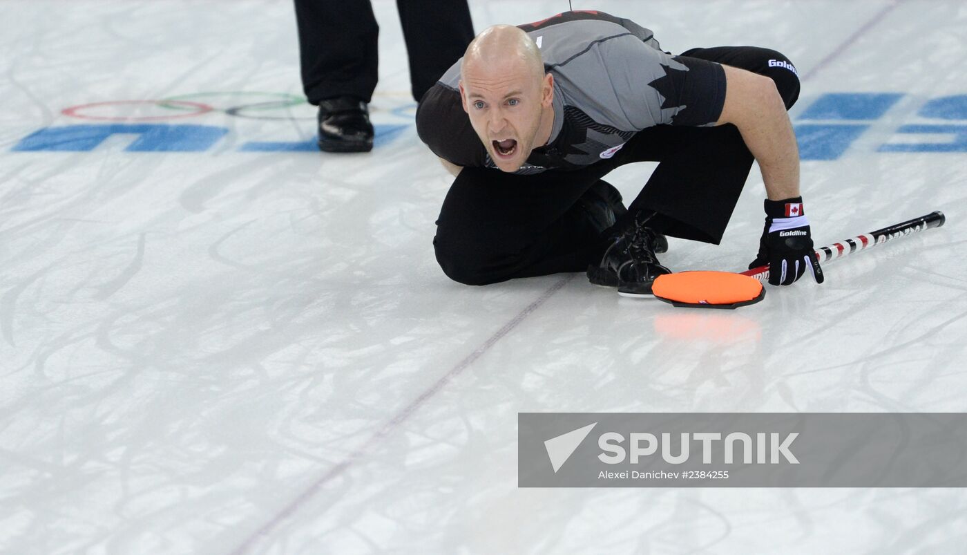 2014 Winter Olympics. Curling. Men. Finals