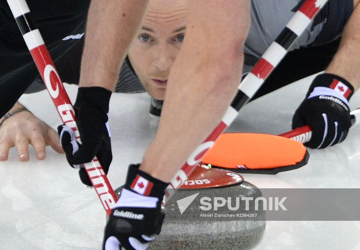 2014 Winter Olympics. Curling. Men. Finals