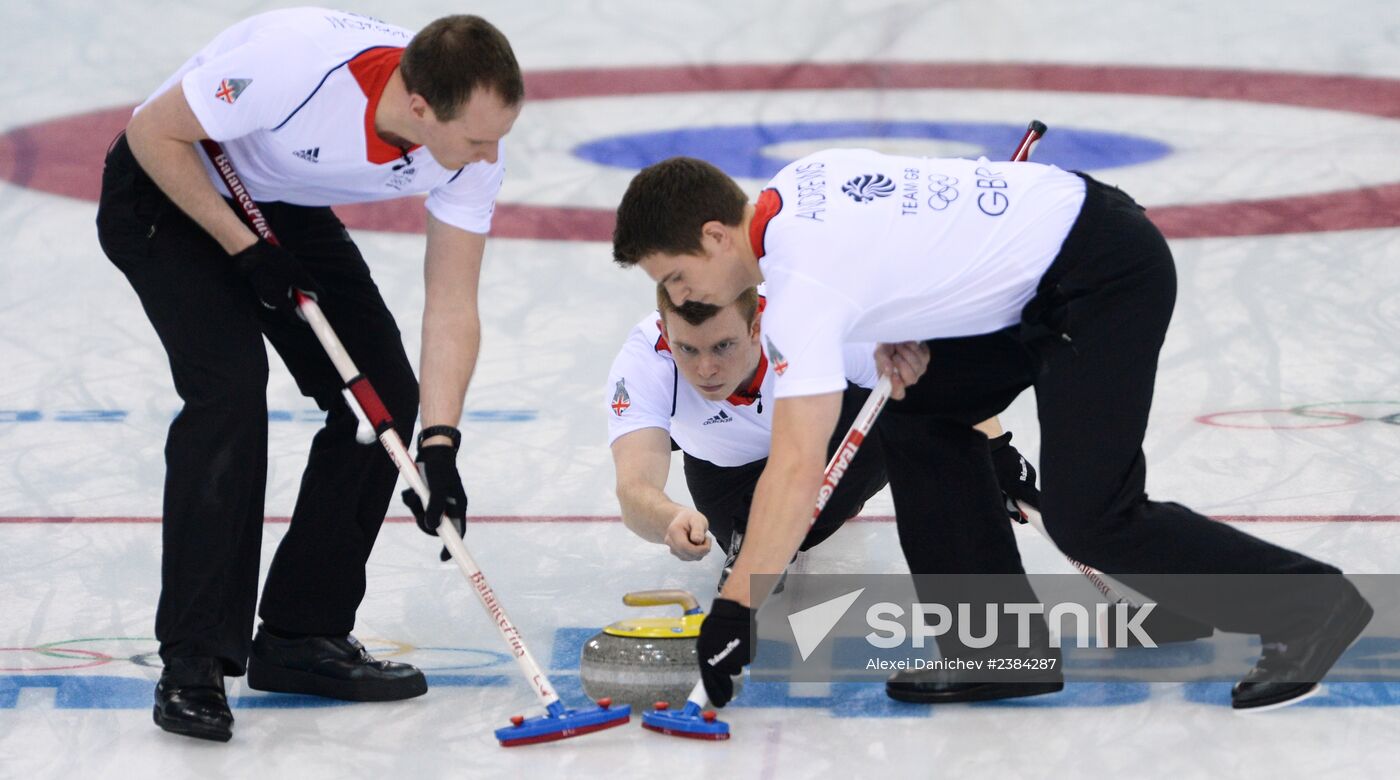 2014 Olympics. Curling. Men. Final match