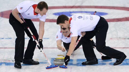 2014 Olympics. Curling. Men. Final match