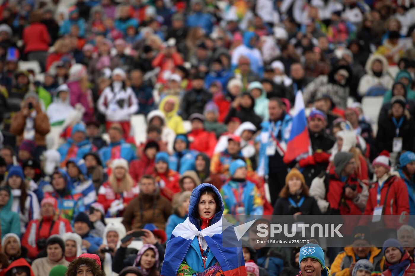 2014 Winter Olympics. Alpine skiing. Women. Slalom