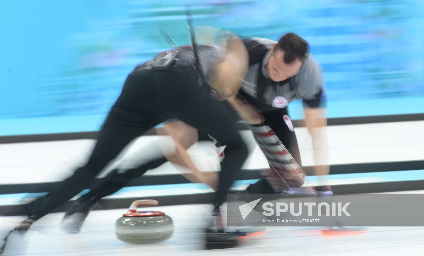 2014 Olympics. Curling. Men. Final match