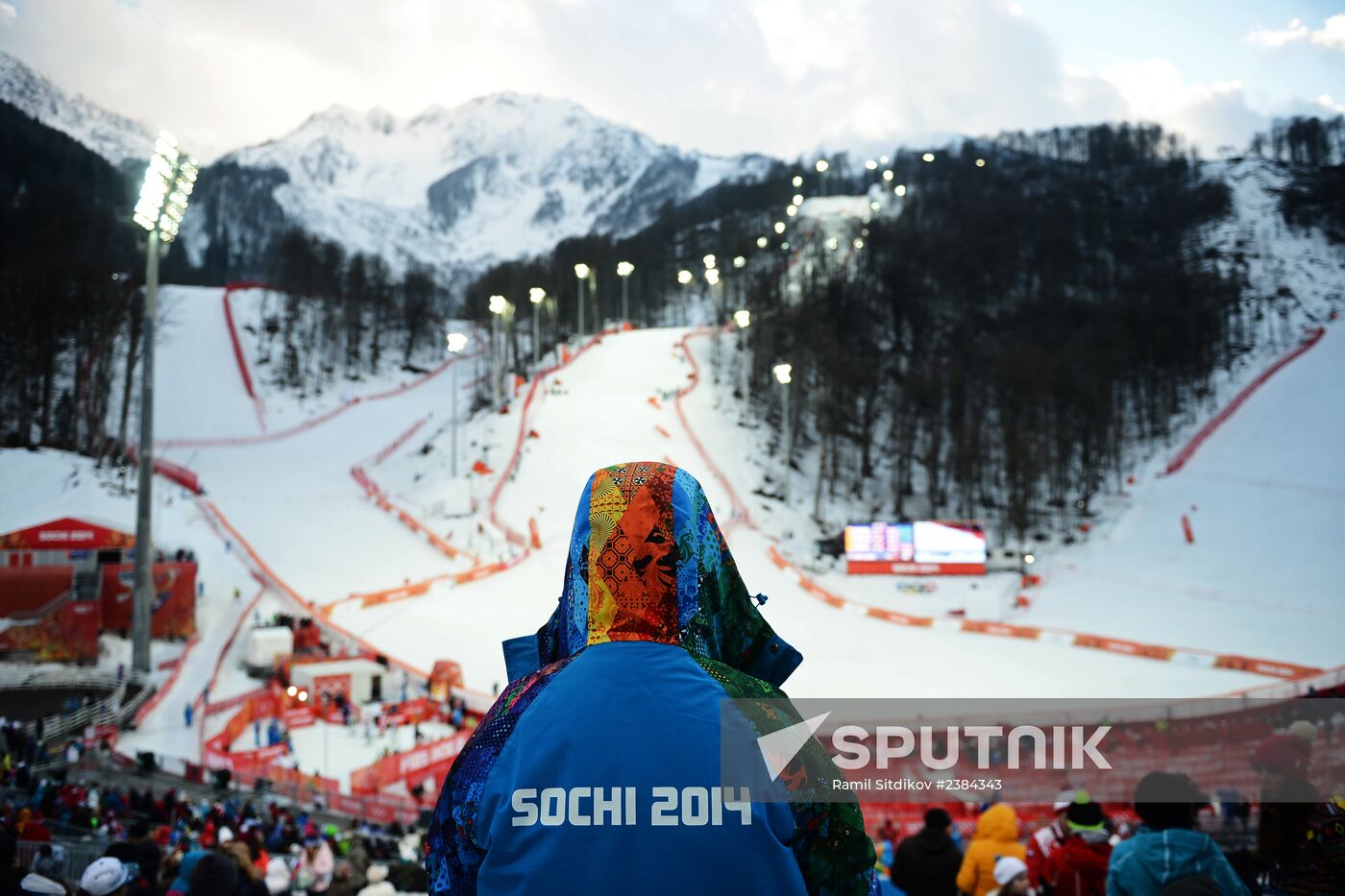 2014 Winter Olympics. Alpine skiing. Women. Slalom