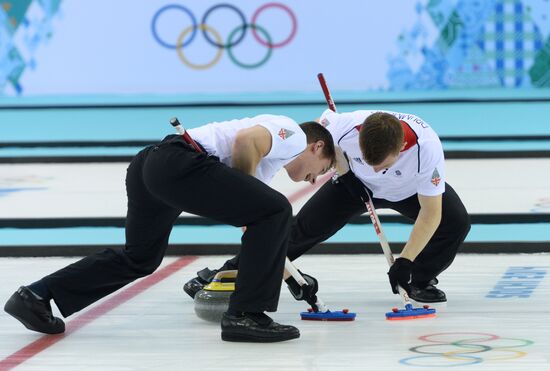2014 Winter Olympics. Curling. Men. Finals