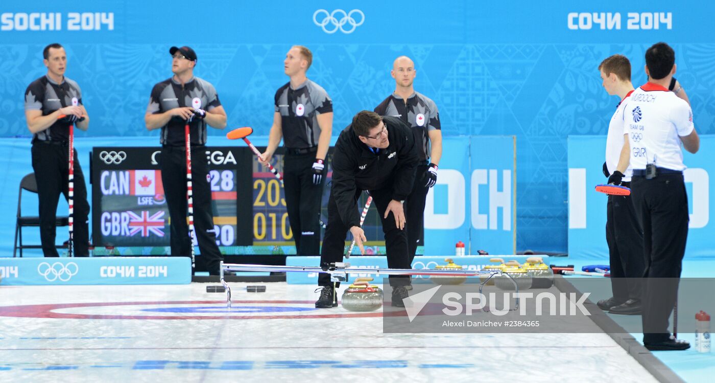 2014 Winter Olympics. Curling. Men. Finals