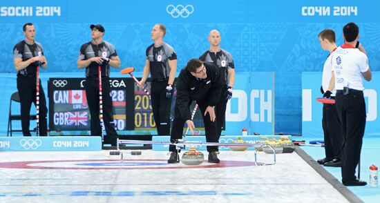 2014 Winter Olympics. Curling. Men. Finals