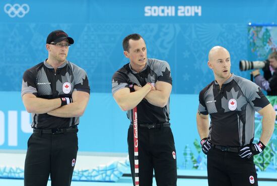 2014 Olympics. Curling. Men. Final match