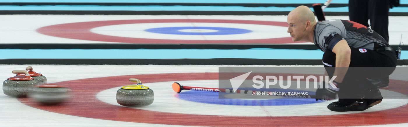 2014 Olympics. Curling. Men. Final match