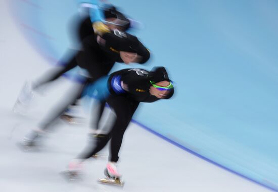 2014 Winter Olympics. Speed skating. Women. Team pursuit. Preliminary rounds