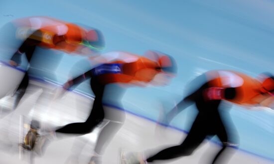 2014 Winter Olympics. Speed skating. Women. Team pursuit. Preliminary rounds
