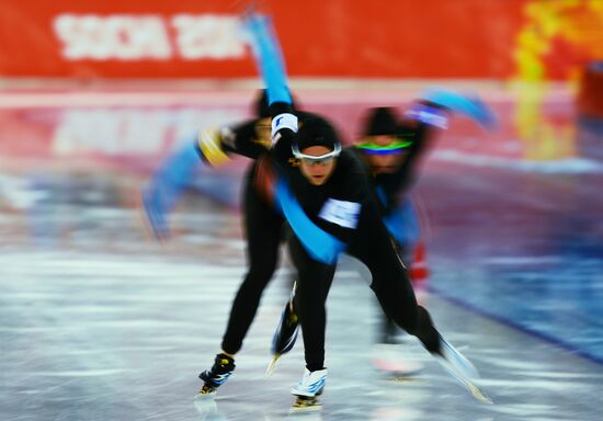 2014 Winter Olympics. Speed skating. Women. Team pursuit. Preliminary rounds