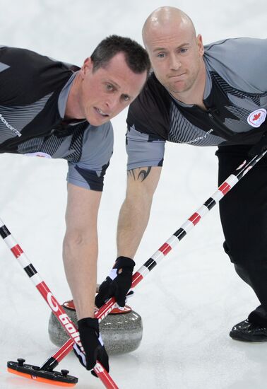 2014 Olympics. Curling. Men. Final match